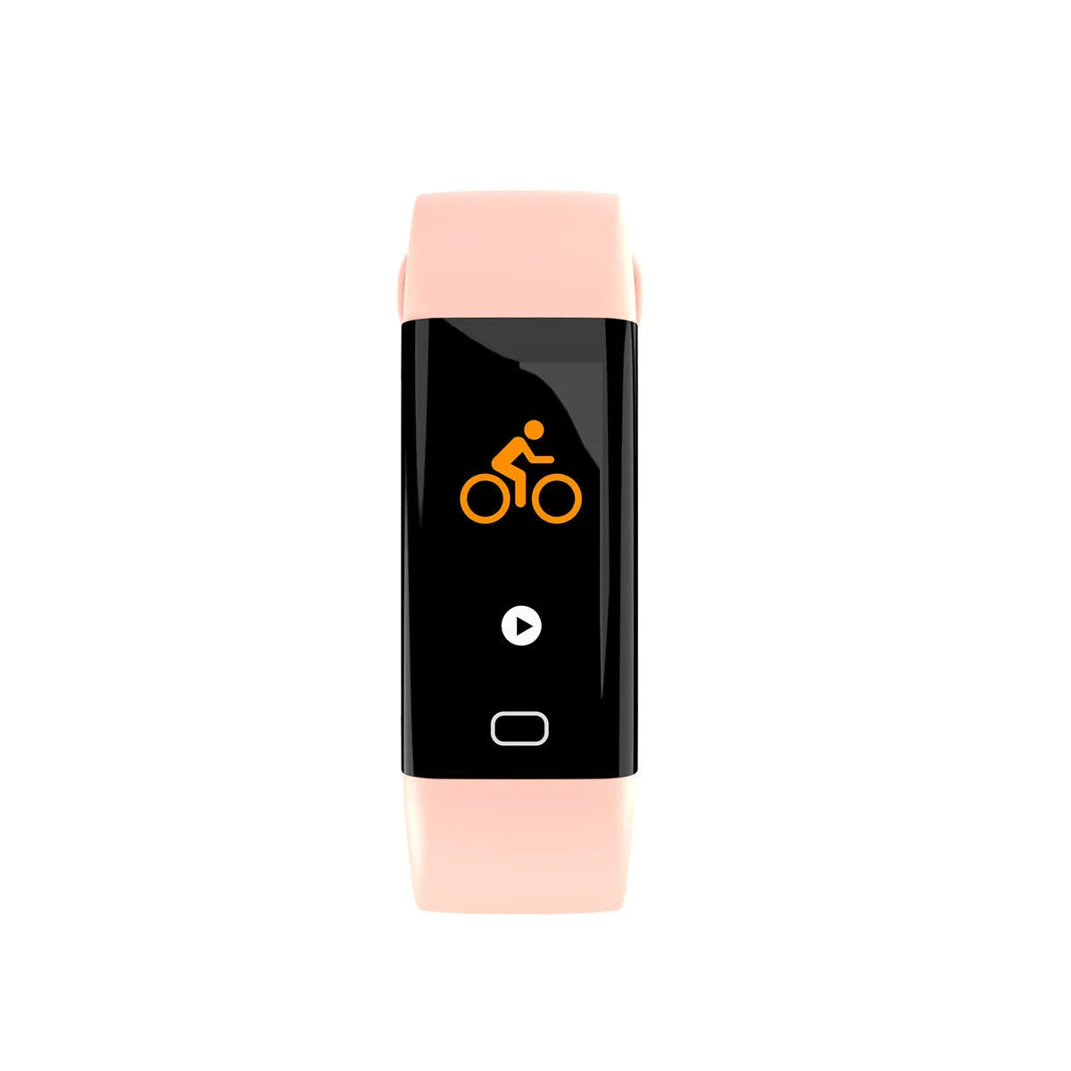 Big Screen Smart Band fitness tracker with OLED display shown in multiple colour options on a wrist.