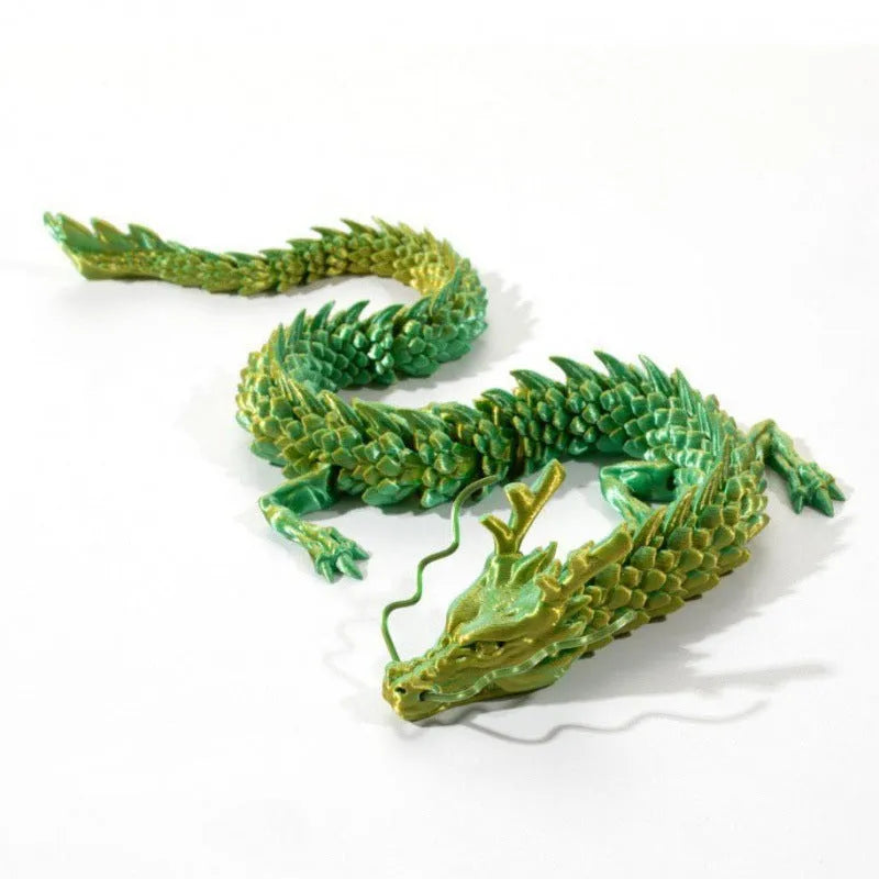 30cm long 3D-printed Chinese dragon car ornament in multiple colour options