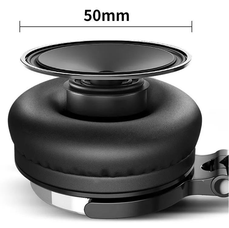 Pro-10 wired monitoring headset with 50mm driver and built-in microphone in black