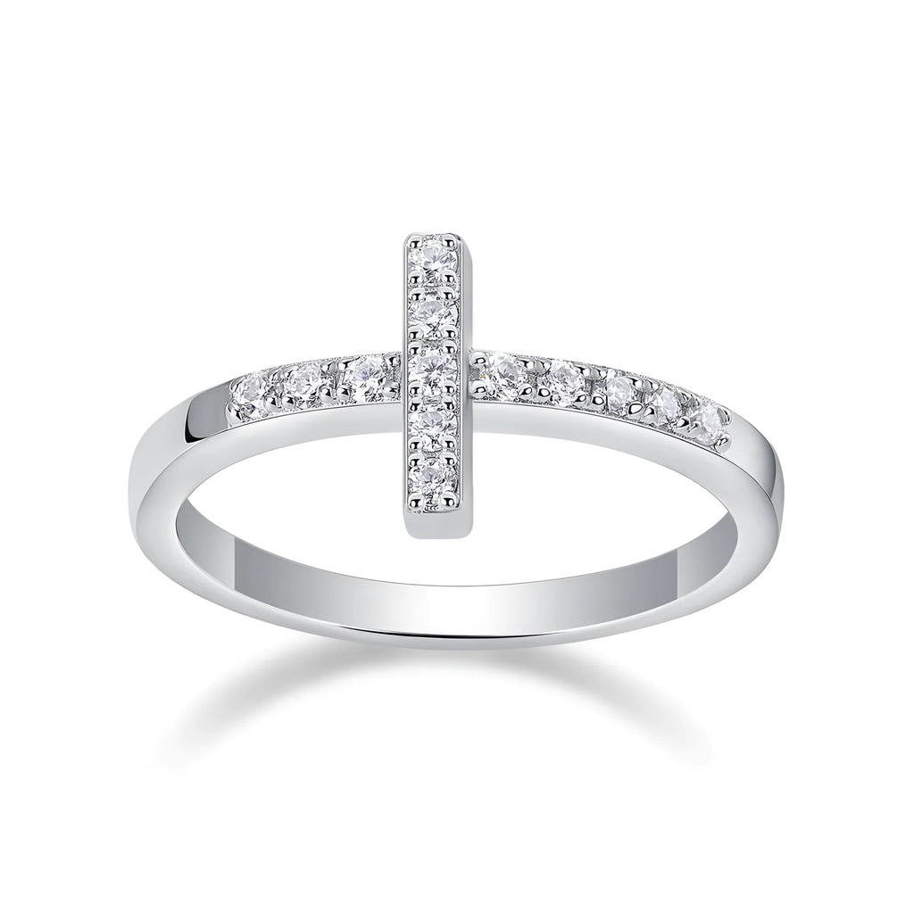 Holy Light Cross moissanite wedding ring set S925 silver gold-plated GRA certificate gift box