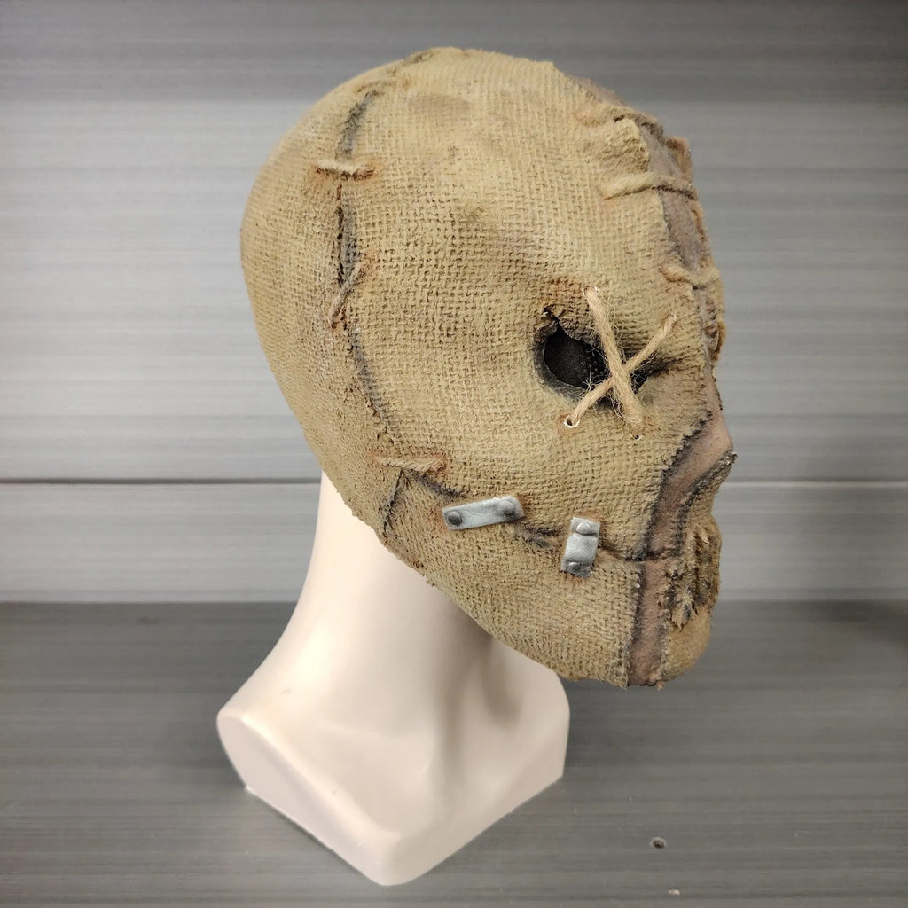 Scar skull latex horror mask for Halloween costumes measuring 31cm by 25cm