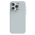 Full-cover liquid silicone metal phone case for iPhone 12 13 14 in Antique White colour