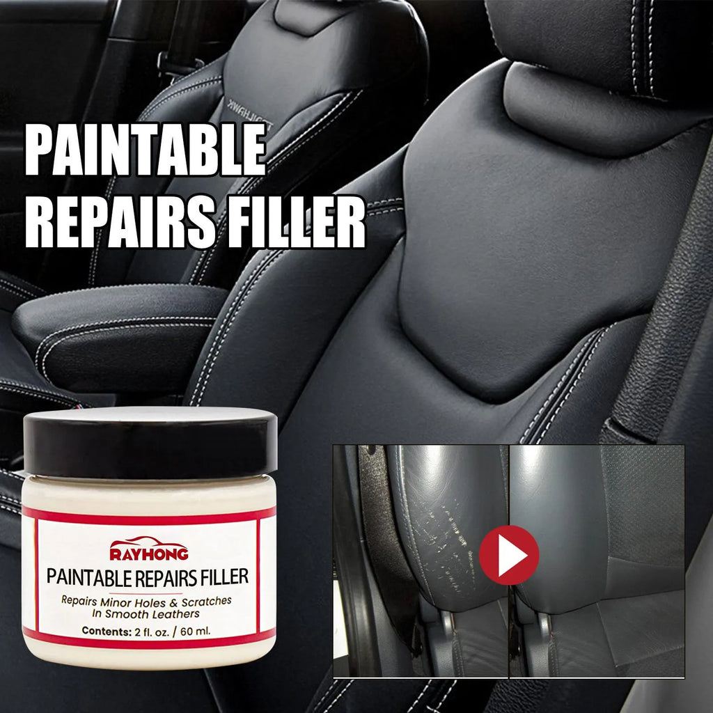 60ml leather repair paste tube for car seat and sofa scratch repair measuring 5 x 4.4 cm