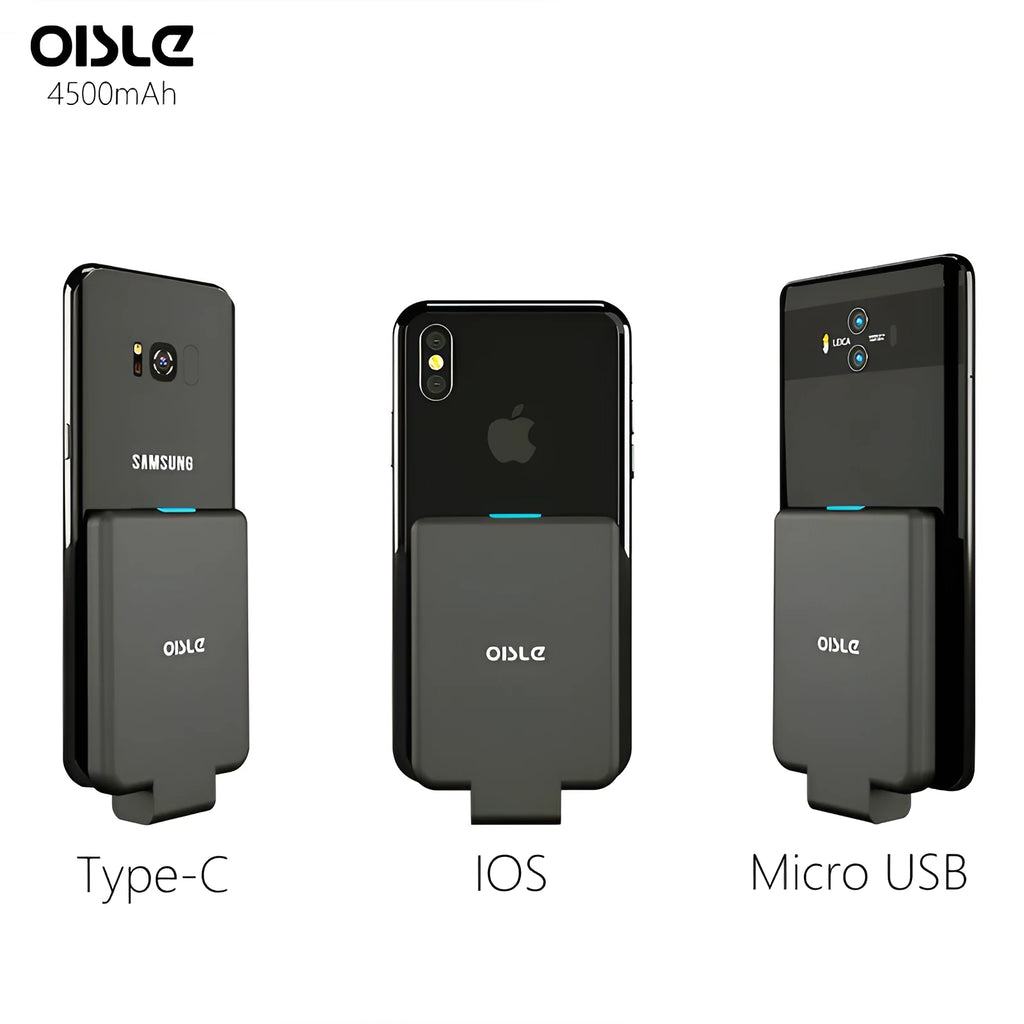 MP282P back clip battery in multiple colours showing 4500mAh capacity and thin 9mm profile