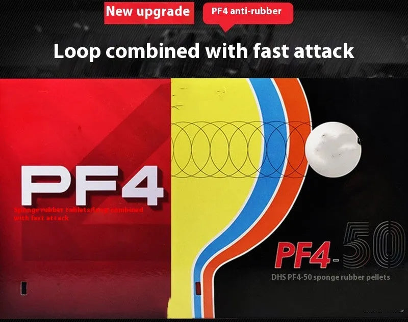Fast Attack Sticky Classic-50 table tennis racket with anti-rubber sheet in PF4-50 colour options