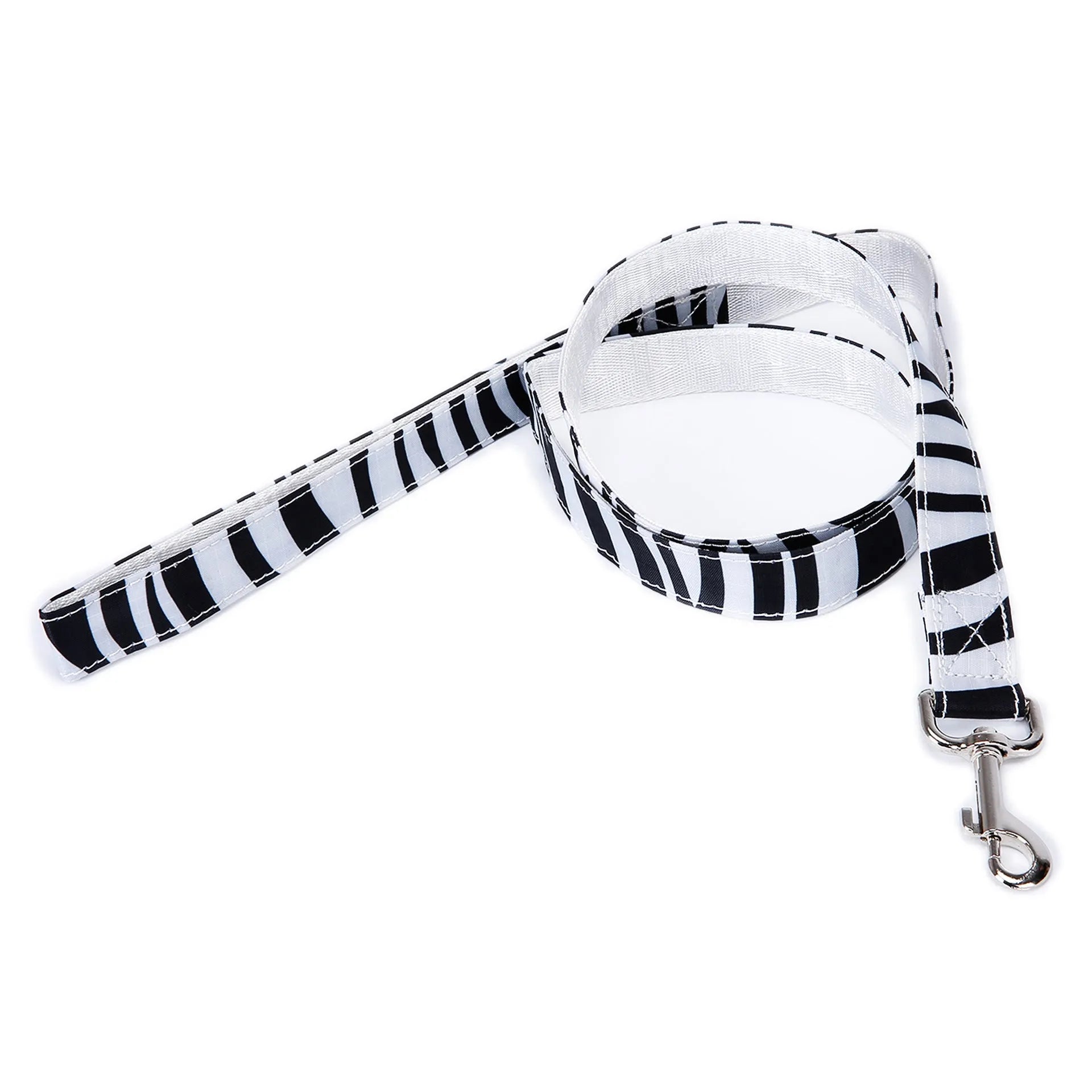 Black Christmas pet traction rope with plaid stripe pattern hand strap measuring 120cm