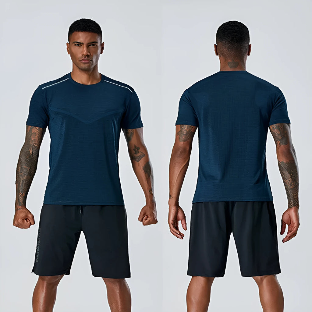 Quick-drying polyester T-shirt for men and women in Army Green