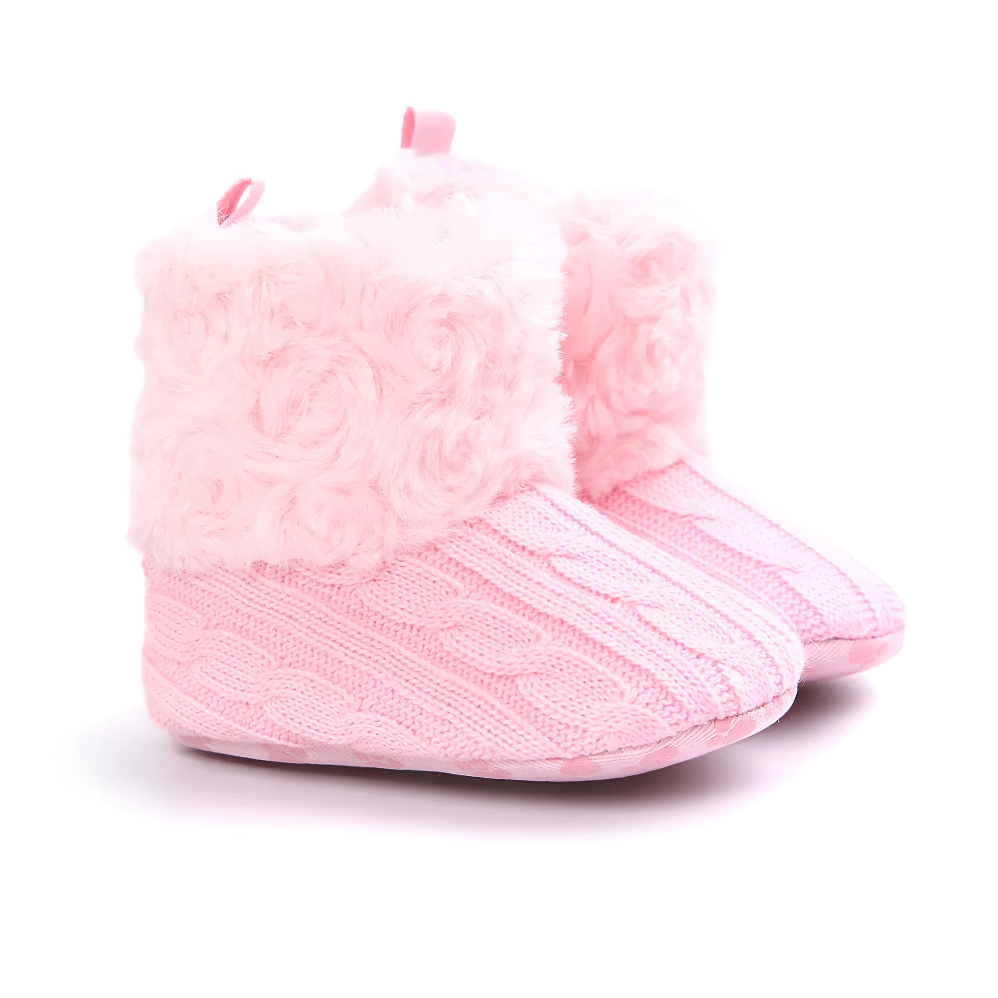 Baby shoes with soft leather sole in black, brown, gray, pink, and red colours for sizes 11cm, 12cm, and 13cm.