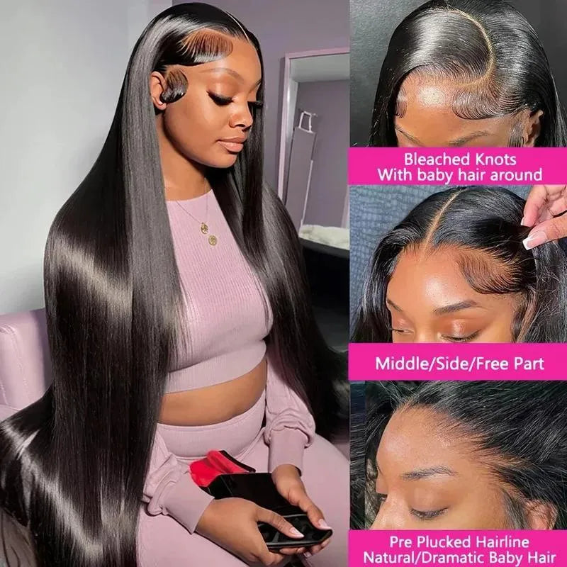 Long 44 inch 13x4 HD lace front wig in high temperature fibre, suitable for Christmas and Halloween