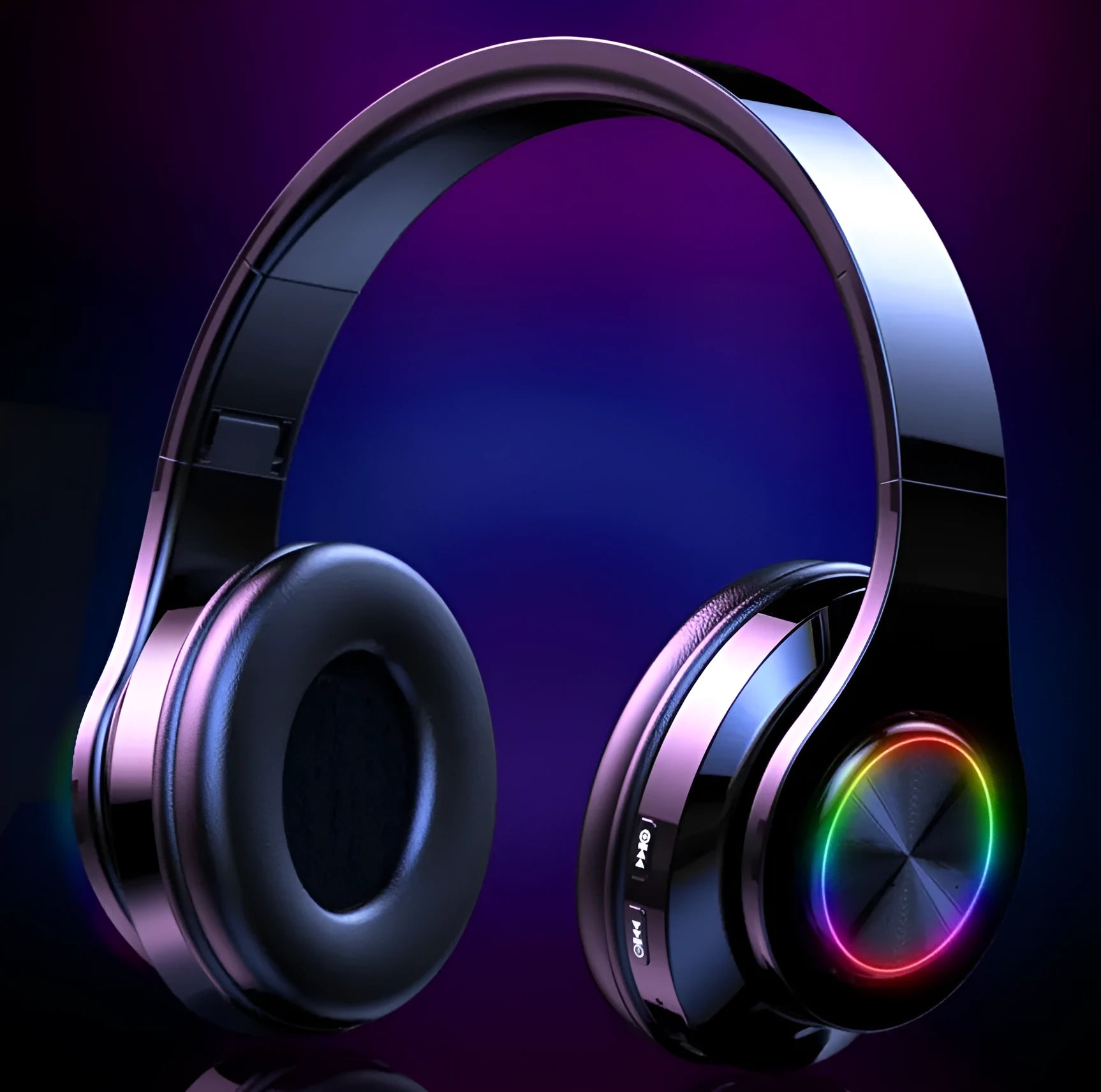 T6 wireless Bluetooth headset with microphone for calls and music.