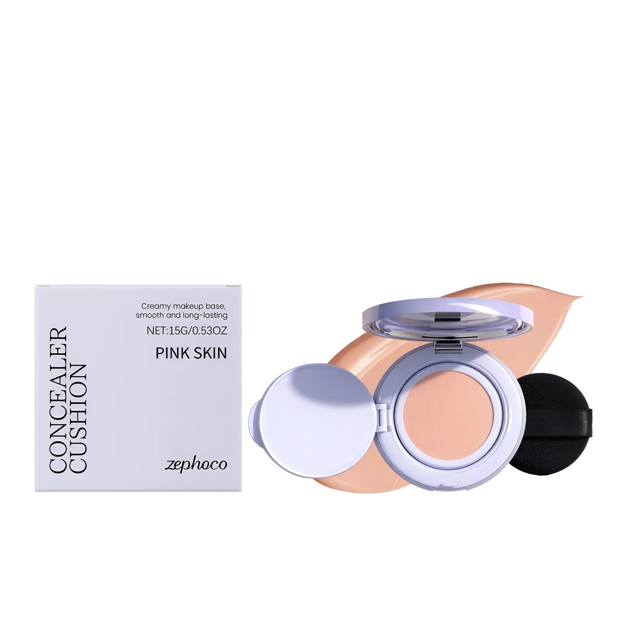 Mark fading soothing cream air cushion in natural color shade with ingredients glutathione hyaluronic acid vitamin C