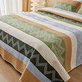 Pure cotton printed bed sheet three-piece set for 2.2 metre bed in modern simplicity style