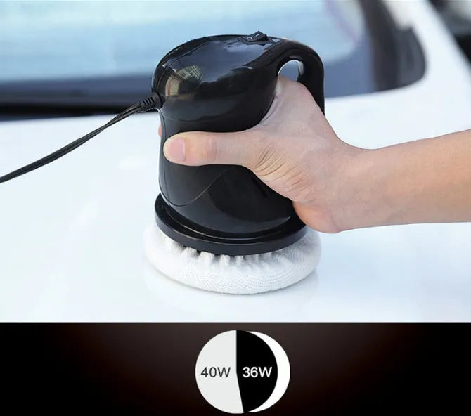 12V car waxing glaze polishing machine with one-hand control in black colour