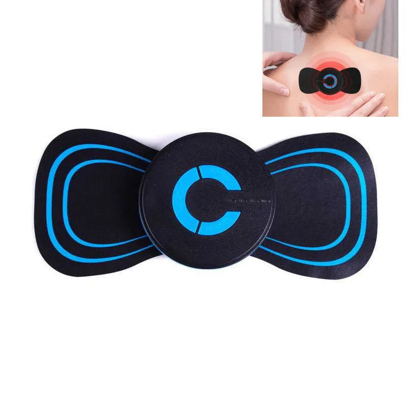 Black HQ-185 portable electric shoulder and neck massager with massage patch