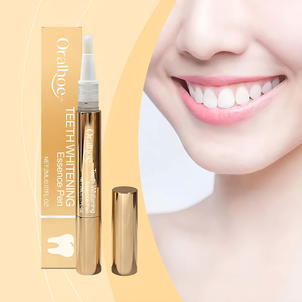 Portable oral care whitening pen with 2ml capacity for teeth stain removal