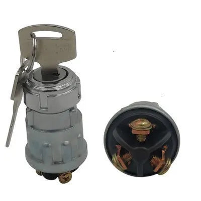 Copper car ignition switch with key for trucks and forklifts