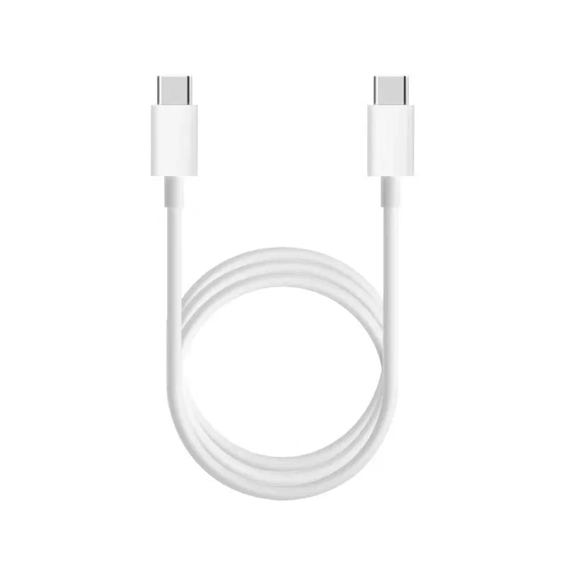 White USB-C to USB-C charging cable for Macbook laptops with 1m and 2m length options