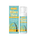 60ml hair care spray bottle with plant-derived ingredients including ginger root oil and rosemary leaf oil