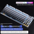 Tarantula wireless mechanical keyboard with side-engraved keycaps showing backlight illumination