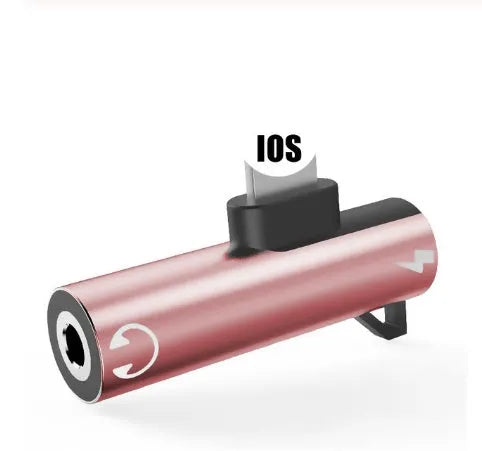 Lightning to 3.5mm headphone adapter for iPhone in multiple colour options