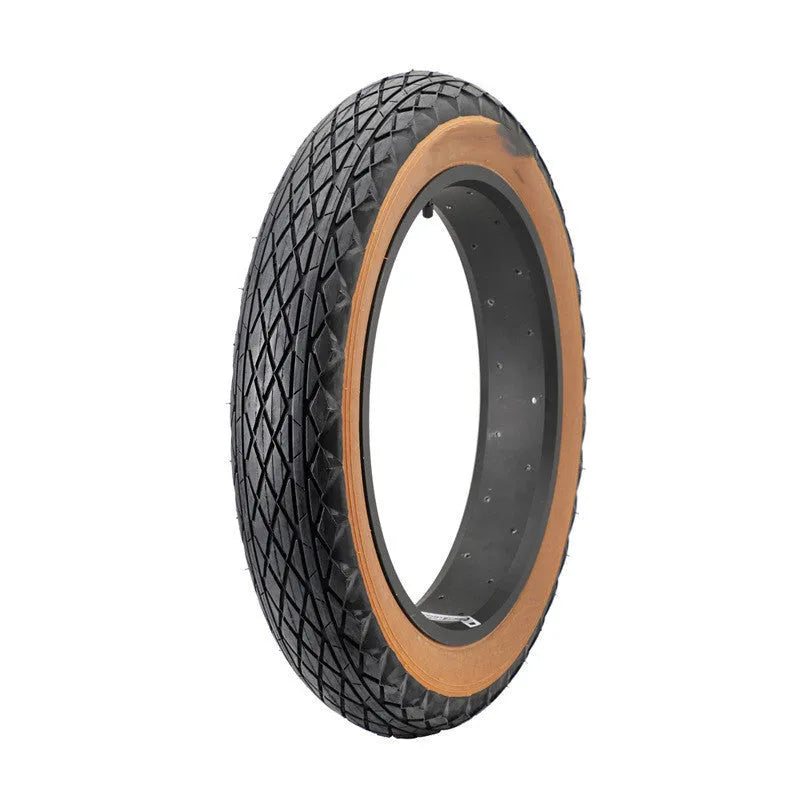 20x4.0 brown rubber tyre for snowmobile beach car with brown skin edge