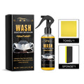 Car wash coating detailer kit with PET bottle, applicator sponge, and microfiber cloth
