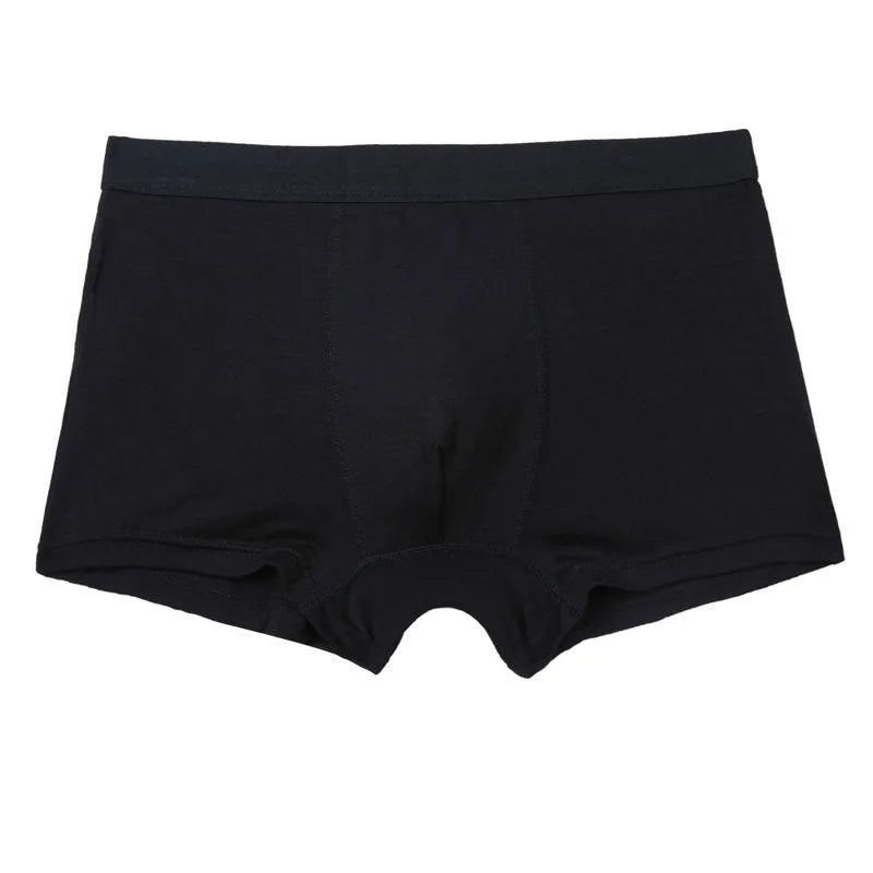 Pure colour bamboo fibre men underwear shorts in solid colour, mid-waist casual design, material viscose