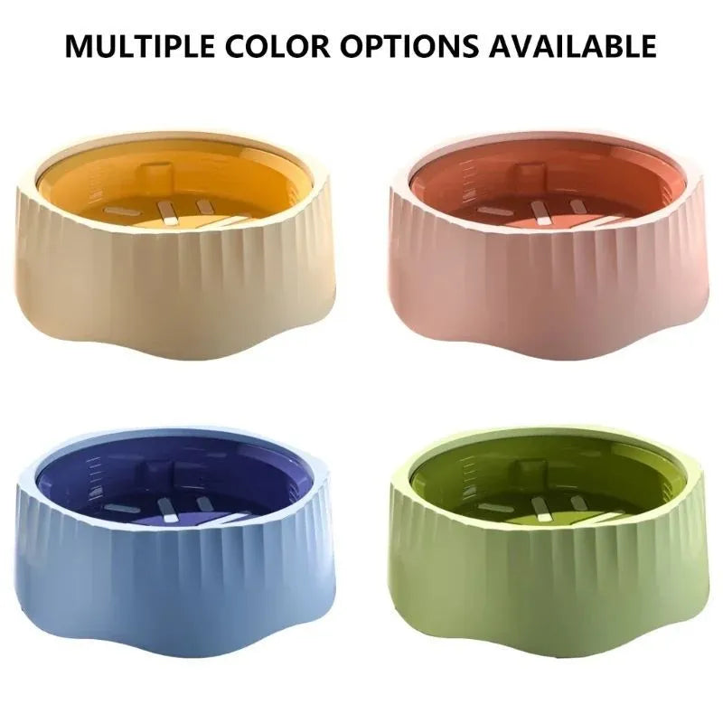 Slow feed pet bowl with removable obstacles in blue, green, pink or white