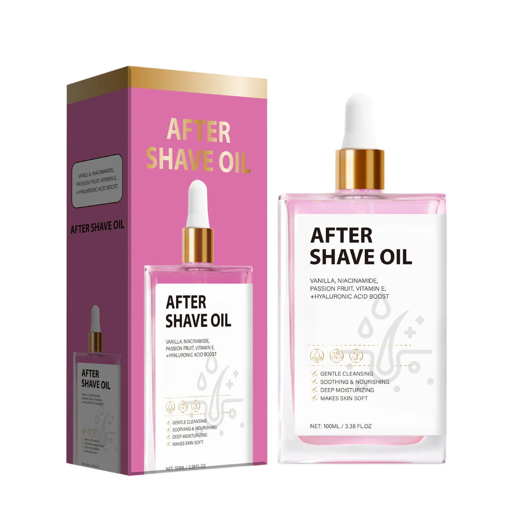A 100ml bottle of men's soothing aftershave care oil for moisturising skin