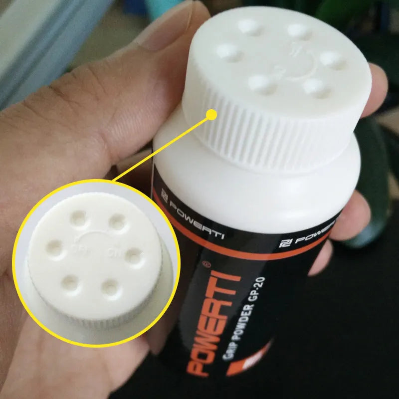 White magnesium carbonate sports anti-slip powder in 100g container for badminton and weightlifting