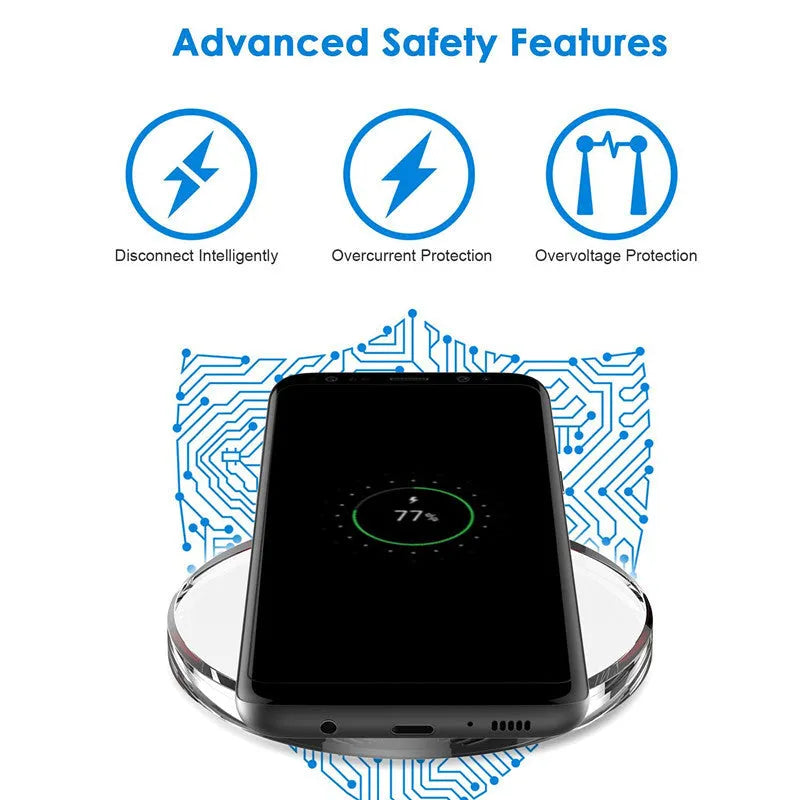 Qi wireless charging receiver module for Samsung Galaxy S8 and S8 Plus smartphones with 100mm diameter