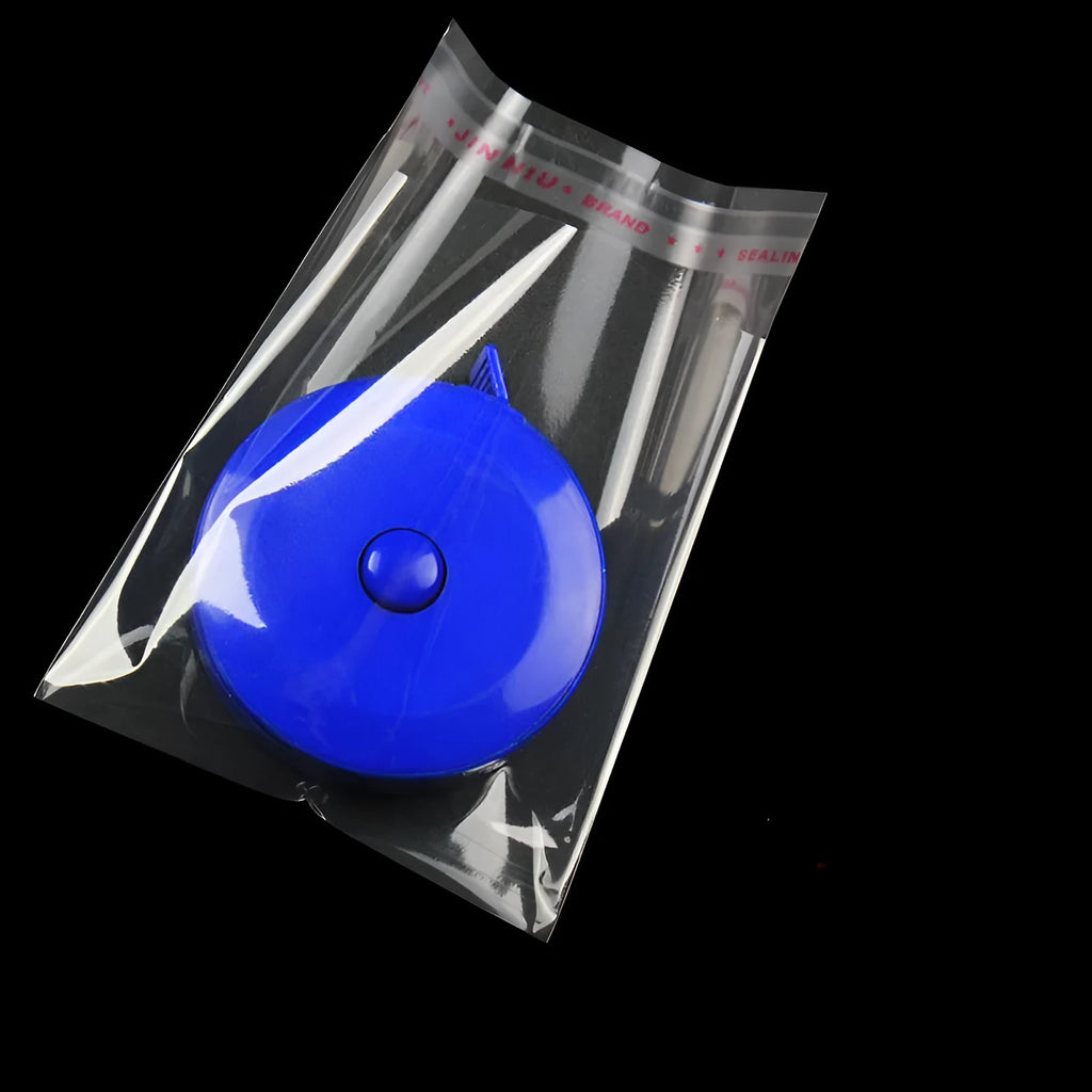 Transparent self-adhesive OPP bag 7x10cm with adhesive strip and 1000 pack count