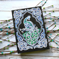 Black A5 hardcover diamond painting journal notebook for storing completed art.