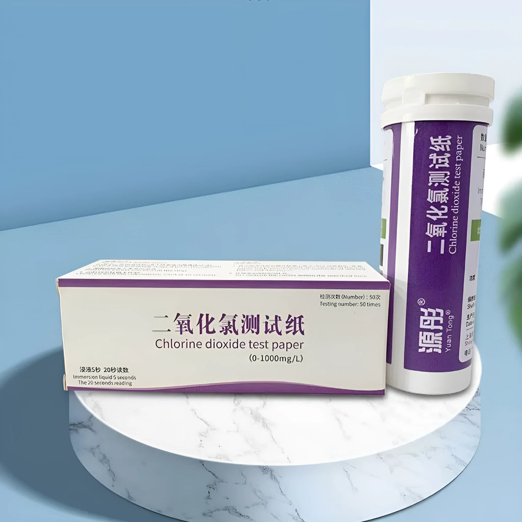 Chlorine dioxide test paper bottle containing 50 pieces for water quality detection