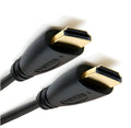 Gold-plated male to male HDMI cable in various lengths from 0.3 to 5 metres for HDTV and gaming.