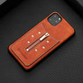 Black PU zipper phone case for iPhone 11 Pro with anti-fingerprint finish