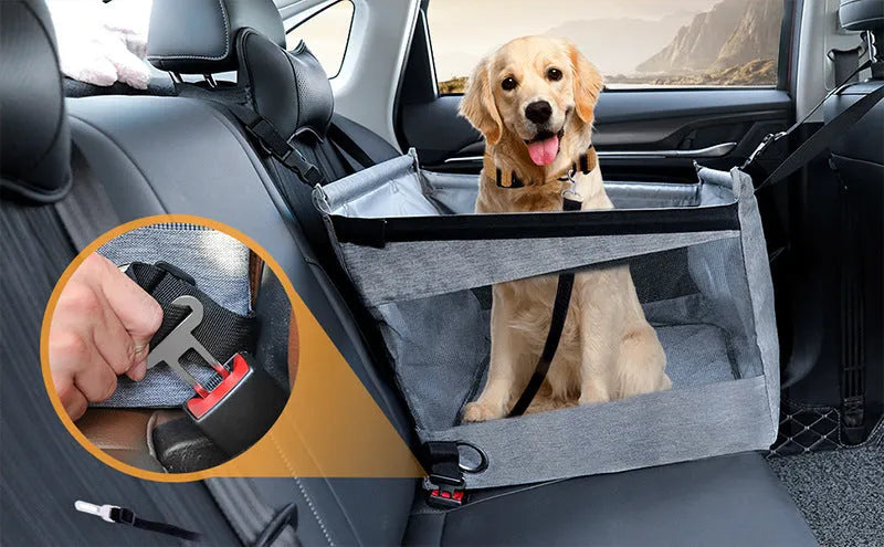 Oxford cloth dog crate pet carrier in black colour with 49x49x38 cm dimensions