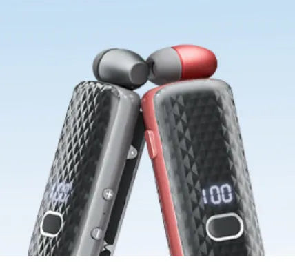 F588 mini cable Bluetooth headset in black for business calls with in-ear design