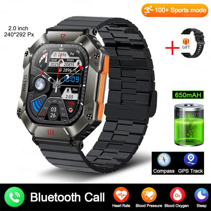 Android GPS smart watch for women with titanium alloy case and multiple strap colour options