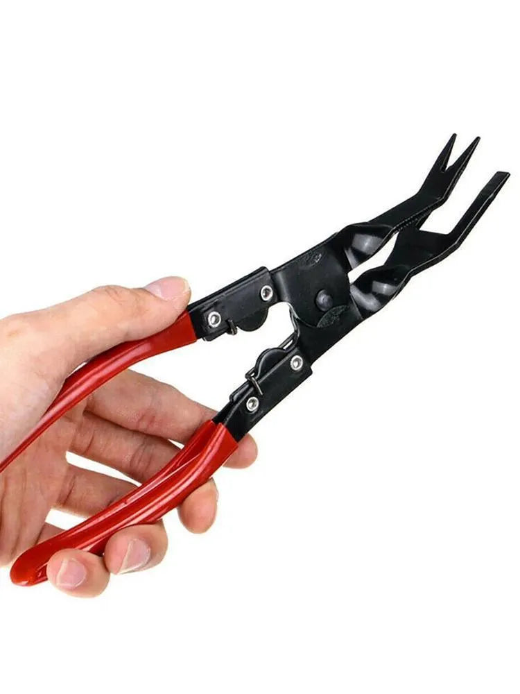 Blue steel car door panel removal pliers 240mm long with 32mm wide head