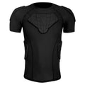 Men wearing tight short-sleeved anti-collision sports protective top in Lycra for football basketball