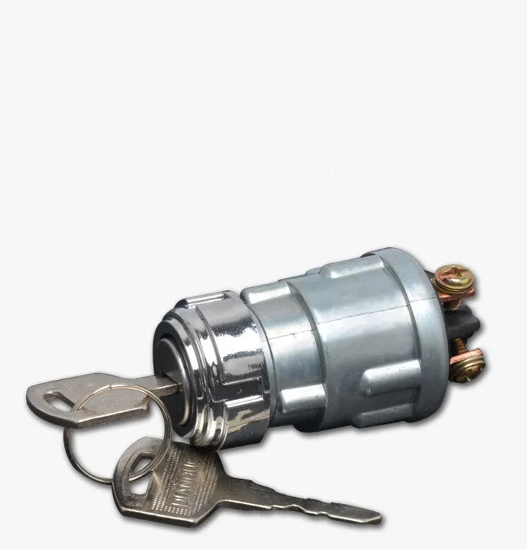 Copper car ignition switch with key for trucks and forklifts