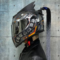 Couples' Dirty Braids full face motorcycle helmet with graphic design on ABS shell