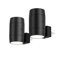 Small white induction night lamp with adjustable brightness and rotatable light head plugged into wall socket