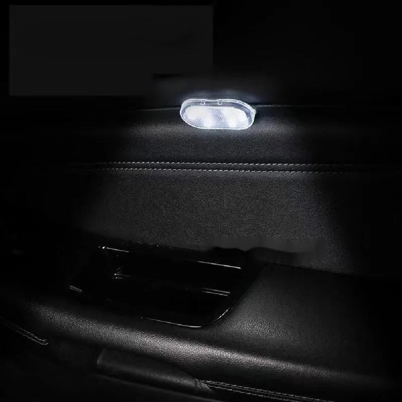 Car interior LED induction reading light with touch control in white, blue, ice blue, and pink purple colours