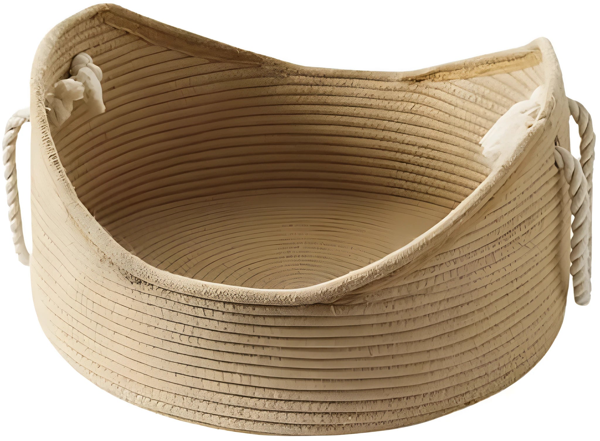 Wicker cat bed basket with corrugated scratching board for feline resting and claw maintenance