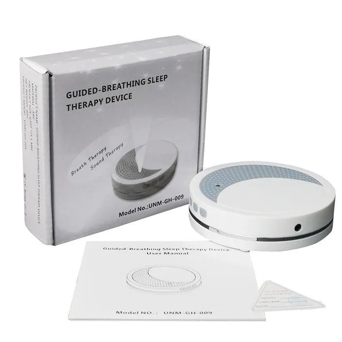 White ABS plastic sleep aid instrument with USB port and control buttons