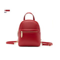Soft PU mini backpack in street fashion design with contrast colour detailing and interior compartments