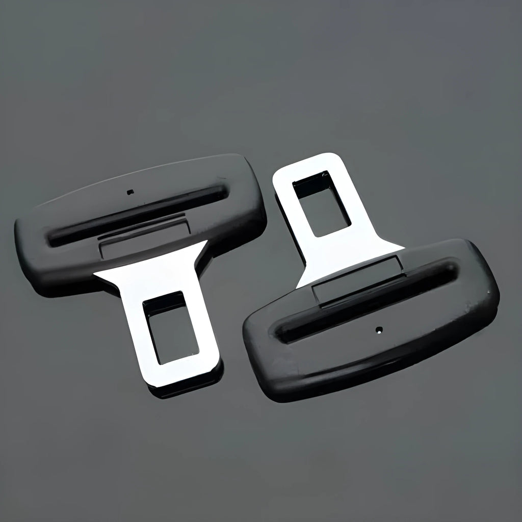 Plastic car seat belt buckle extender straight plate design with seat belt fastener