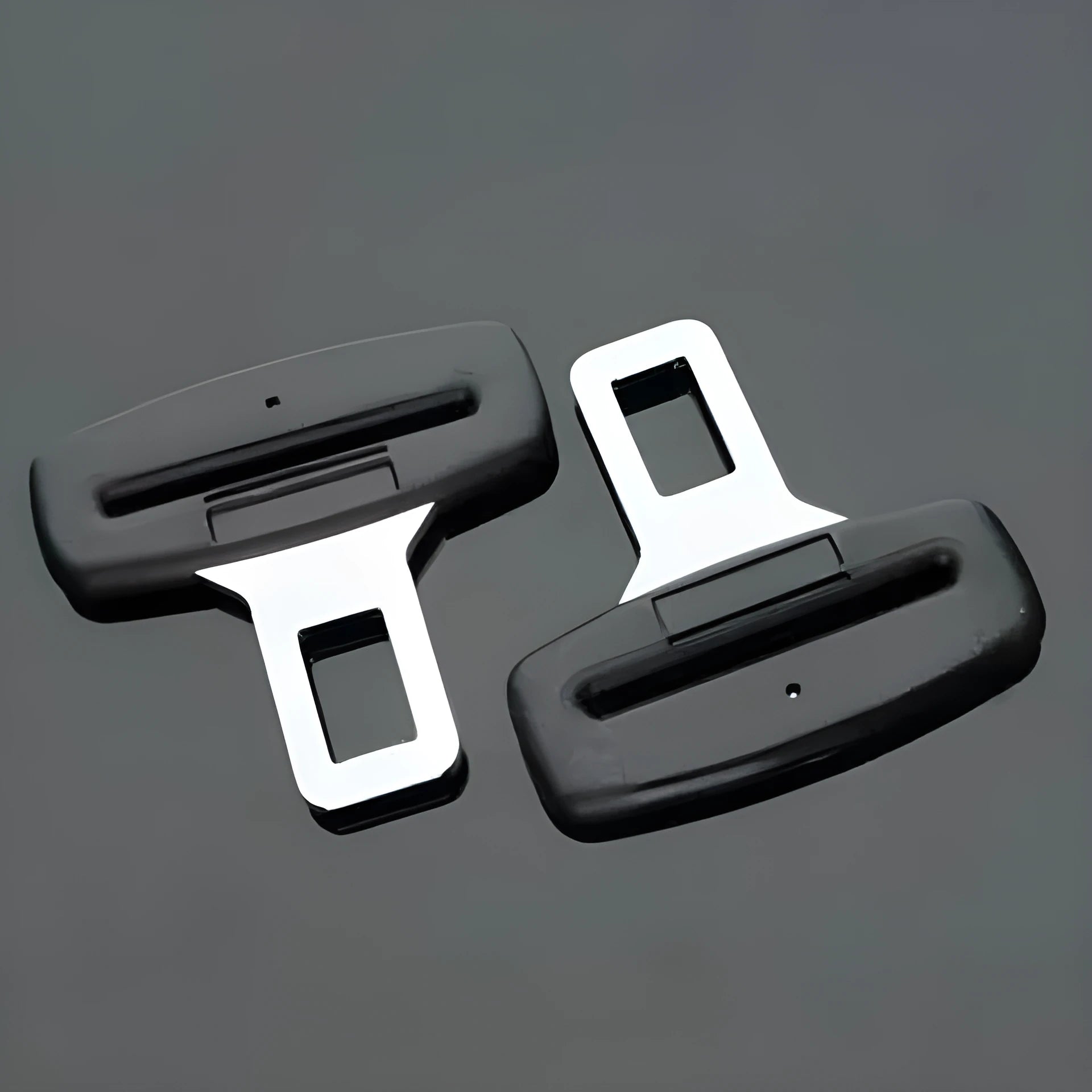 Plastic car seat belt buckle extender straight plate design with seat belt fastener